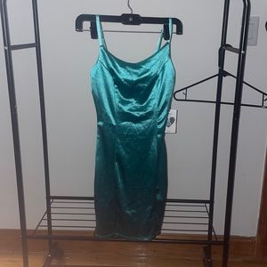 tight teal dress size small
